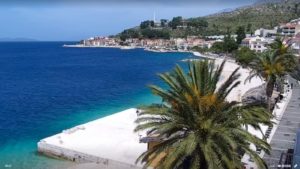 Croatia-Travel-info-Live-Cam-Web-Kamera-Podgora-Plaza-Beach
